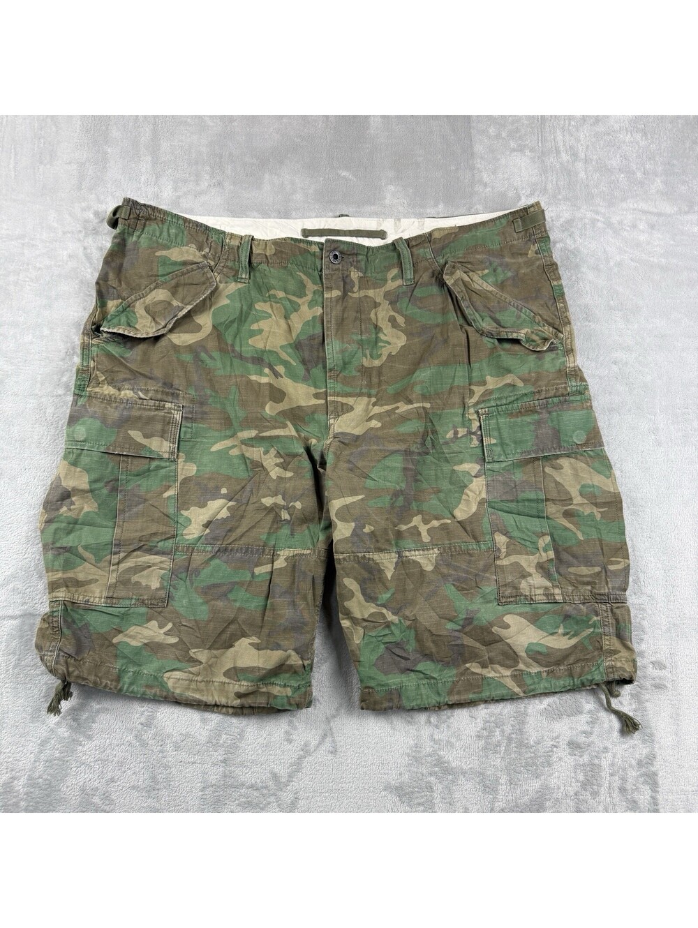 Polo Ralph Lauren Men Camo Cargo Shorts 42T Woodland Camouflage Military Field